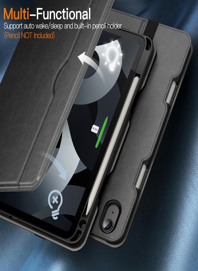 جي تيك جراب JETech لجهاز iPad Air مقاس 11 بوصة M3/M2 (2025/2024)، و iPad Air 5/4 (10.9 بوصة، موديل 2022/2020، الجيل الخامس/الرابع)، غطاء حماية للتابلت من الجلد الصناعي، جيب، عرض متعدد الزوايا (رمادي فضائي) - Image 5